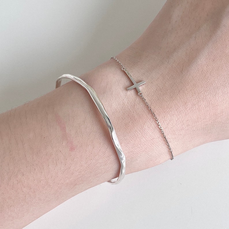 silver cuff bracelet