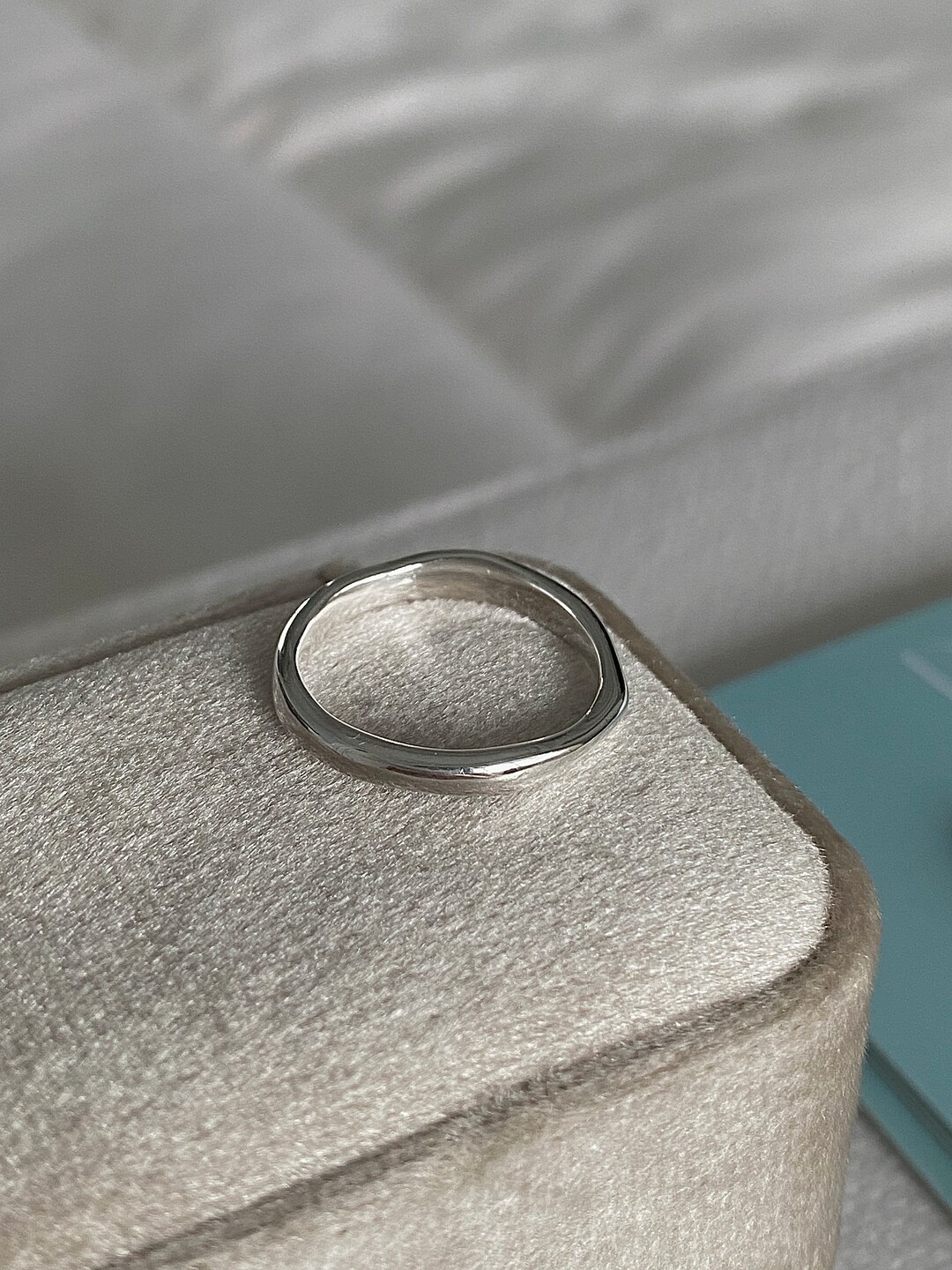 Minimalist Sterling Silver Texture Dainty Ring Pinky Rings for Women ...