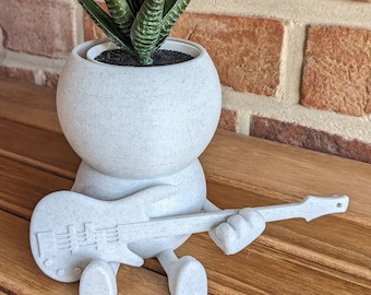 Harry Plant &quot;Jimmyplant&quot; funny flowerpot with electric guitar - Made in Germany