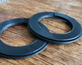Compatible adapters for Corsair Virtuoso for ROUND Brainwavz or DT770 ear pads - diameter approx. 100 mm - WITHOUT padding - NEW