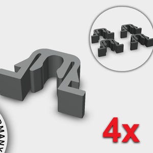 4x Clip di fissaggio per prese di supporto laterali del pannello frontale Lian-Li PC-O11 LianLi