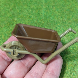 Wheelbarrow in 1/12 as an accessory for gnomes or dollhouse, dollhouse, doll accessories, small gnome construction site etc. from DE
