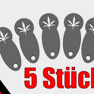 5x Chip para carrito de compras, dispositivo de liberación del carrito de compras extraíble al instante, cáñamo, cannabis, gris plateado, regalo de gadgets