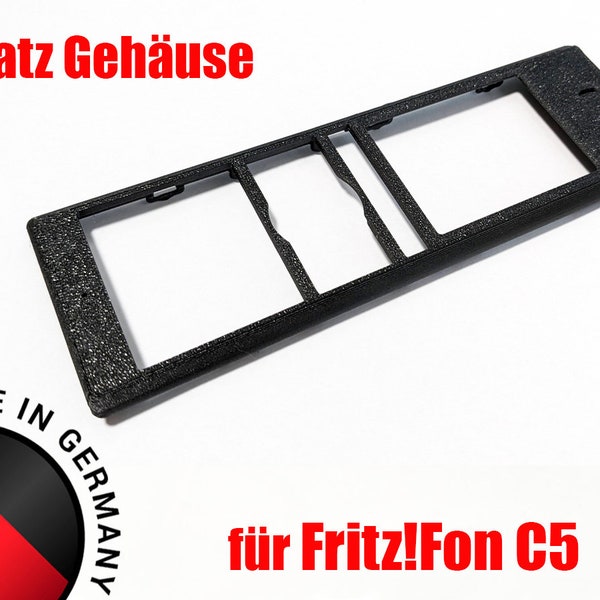 Ersatzteil Gehäuse Reparatur Front für Fritzfon Fritz!fon Fritzphone C5 Oberschale Cover schwarz Carbon