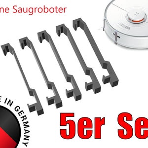 Proteção de escalada para robô aspirador de pó - adequada para Xiaomi Roborock S7 branco preto, prata