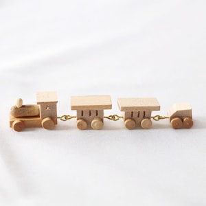 Mini wooden train / train as an accessory for Nissedor, gnomes, gnome parade, gnome train or gnome pranks