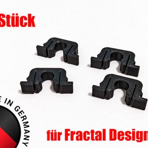 4x retaining clip for Fractal Design Define 7 / R7 and Meshify Case - retaining socket for side panel holder socket - Made in Germany