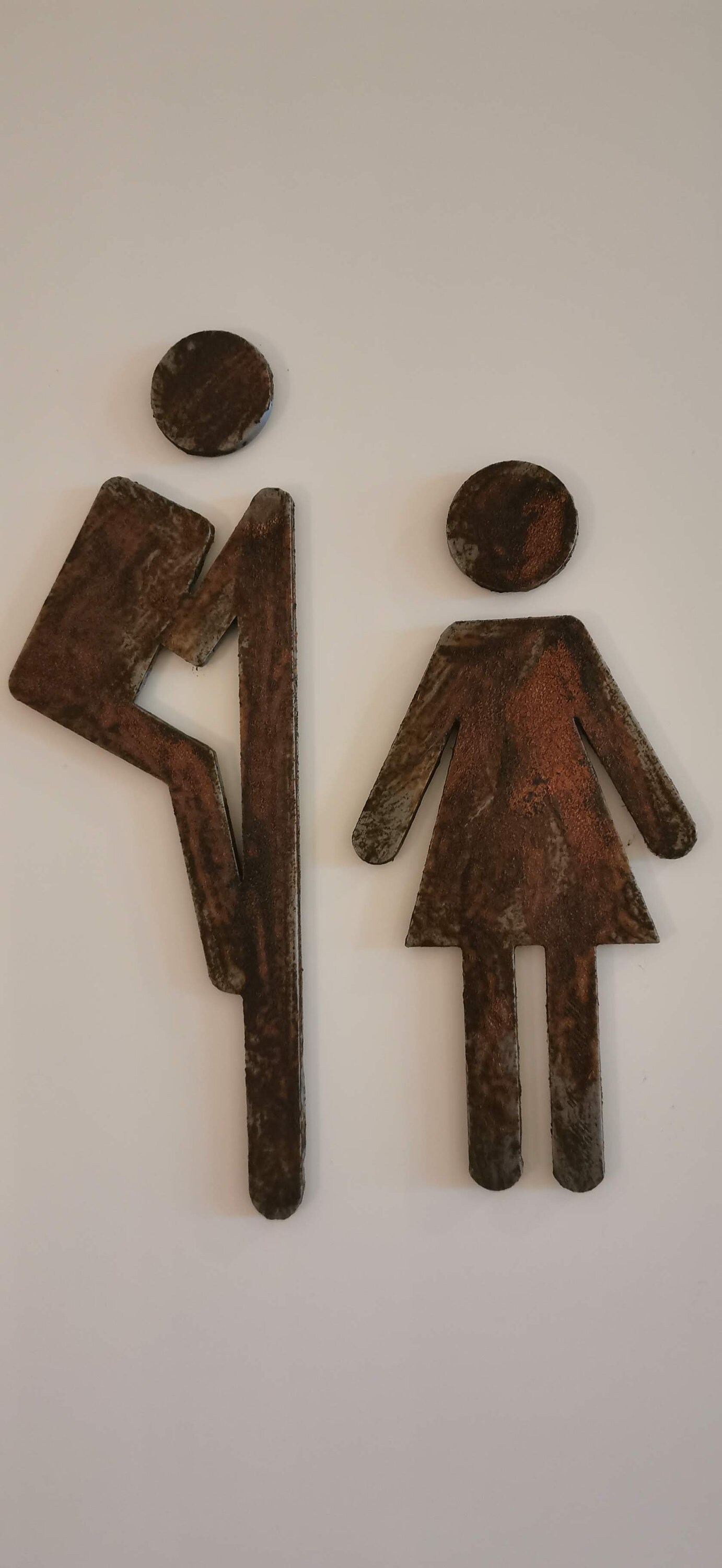 WC Shield in Rust Optics Kloschild Toilet Shield Metal Look Etsy Singapore