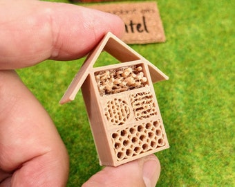 Sweet mini insect hotel / insect house for elves, elves pranks or dollhouse