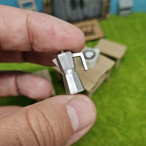 Mini-Kaffeekocher - Espresso Maschine - Lustiges Zubehör für Wichtel & Puppenhaus - Kleines Highlight für die Weihnachtsdeko
