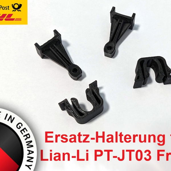 2x Set Halteclip Clip Frontblende Clip Halterung für Lian-Li Lian PT-JT03 aus DE (4 Teile) - Made in Germany