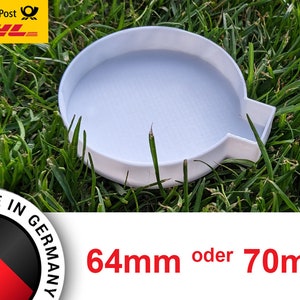 Replacement lid suitable for LEIFHEIT ground anchor ground sleeve for rotary clothes dryer - Made in Germany - black or white