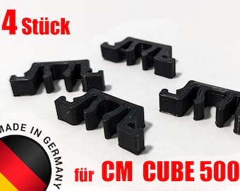 4 clips de sujeción para el panel lateral del Coolermaster CUBE 500. Soporte para el Cooler Master. Fabricado en Alemania.