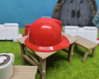 Wichtel Feuerwehrhelm Schutzhelm für Wichtel Feuerwehr, Feuerwehrgeburtstag, Tischdeko, Kindergeburtstag, Feuerwehrmann
