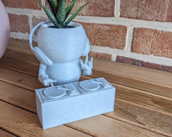 Harry Plant &quot;DJ-Plant&quot; funny flowerpot as a disc jockey - Made in Germany
