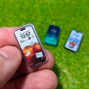Wichtel Mini Handy / Smartphone als Zubehör für Wichtel Umzug oder Wichtelstreiche, als Wichtelzubehör oder Puppenhaus