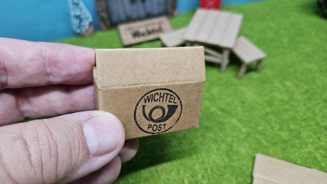 2 Mini Gnome Boxes "wichtel Post" as Accessories for Gnomes, Gnome Move ...