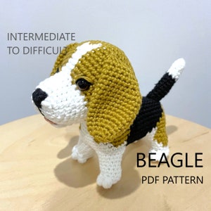 Crochet Pattern - Beagle Dog Amigurumi