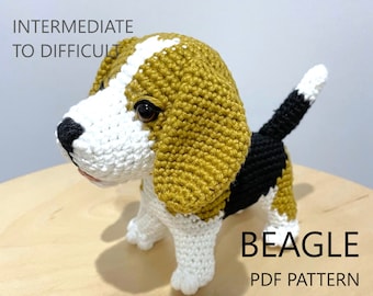 Crochet Pattern - Beagle Dog Amigurumi