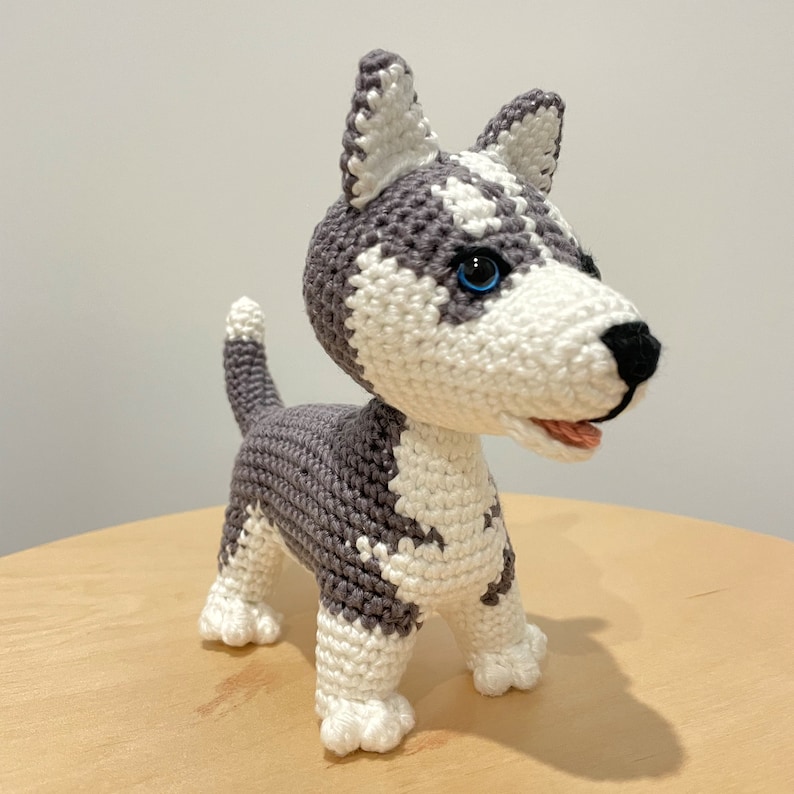 Crochet Pattern Siberian Husky Amigurumi Etsy