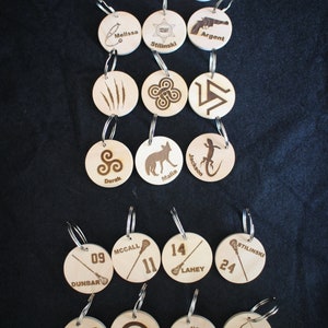 Teen Wolf Inspired Keychains