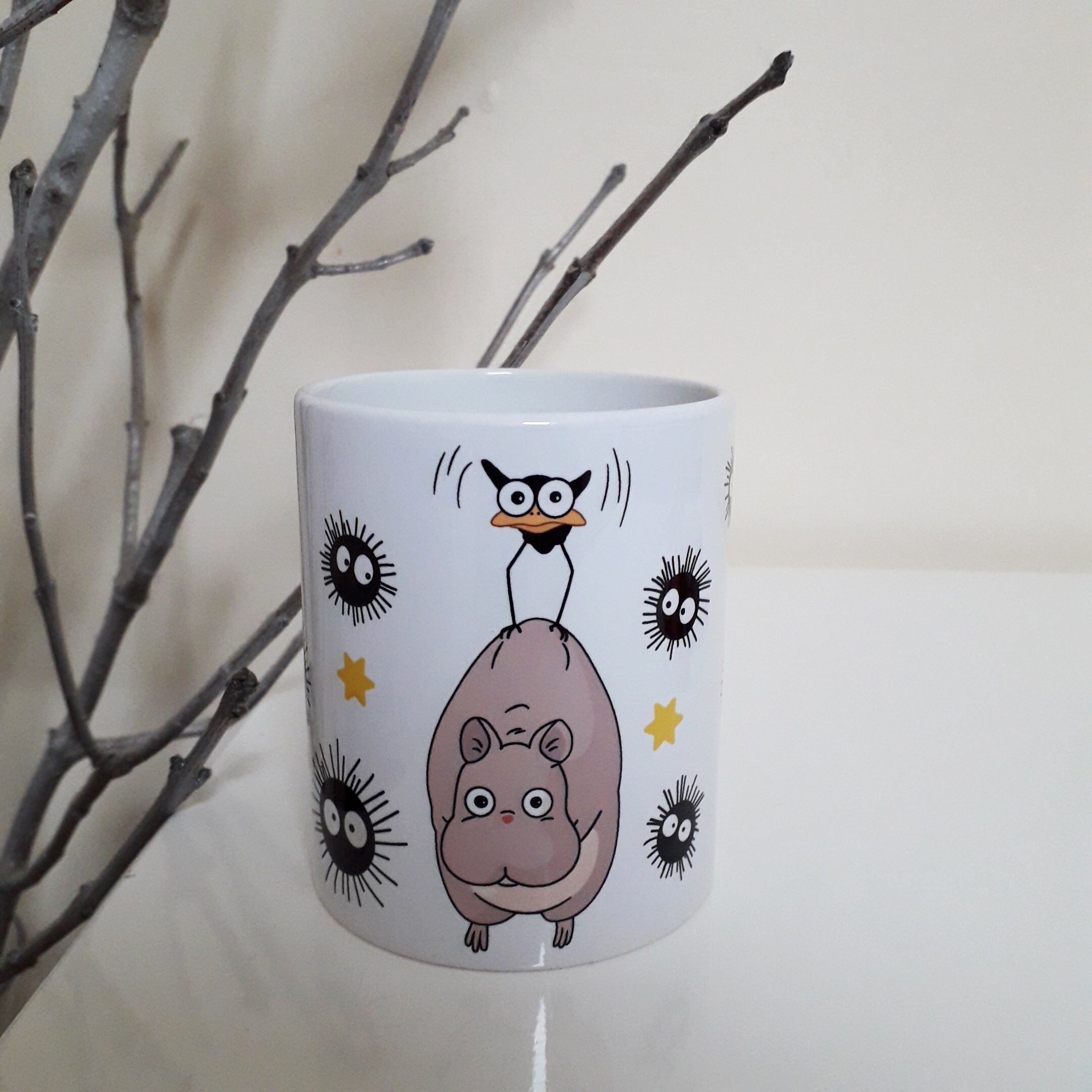 Ghibli Mug Le Voyage de Chihiro avec Noiraudes Bo Yubaba Souris
