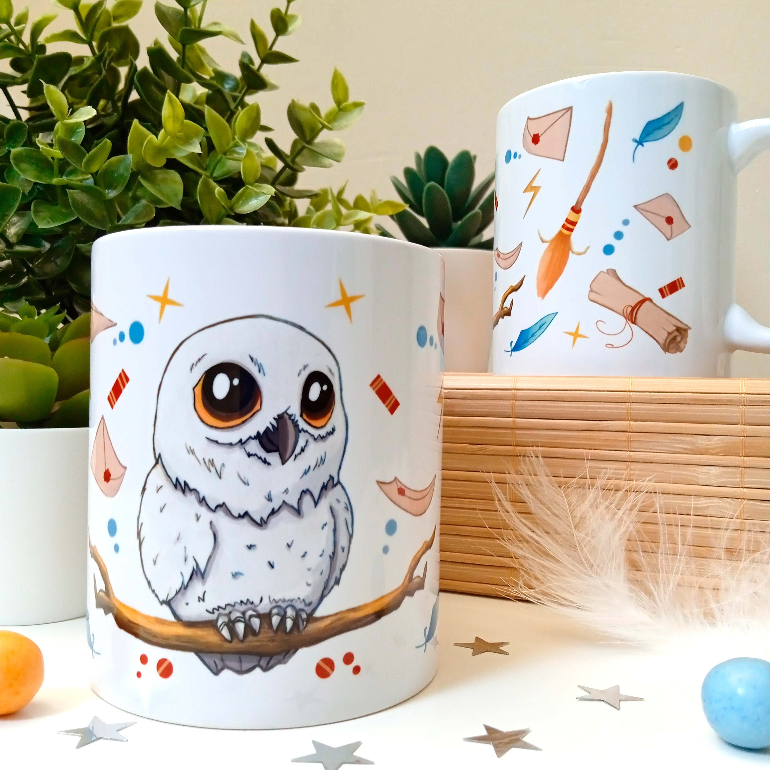 Mug / couvercle * EDWIGE * ABYSTYLE ( Harry POTTER