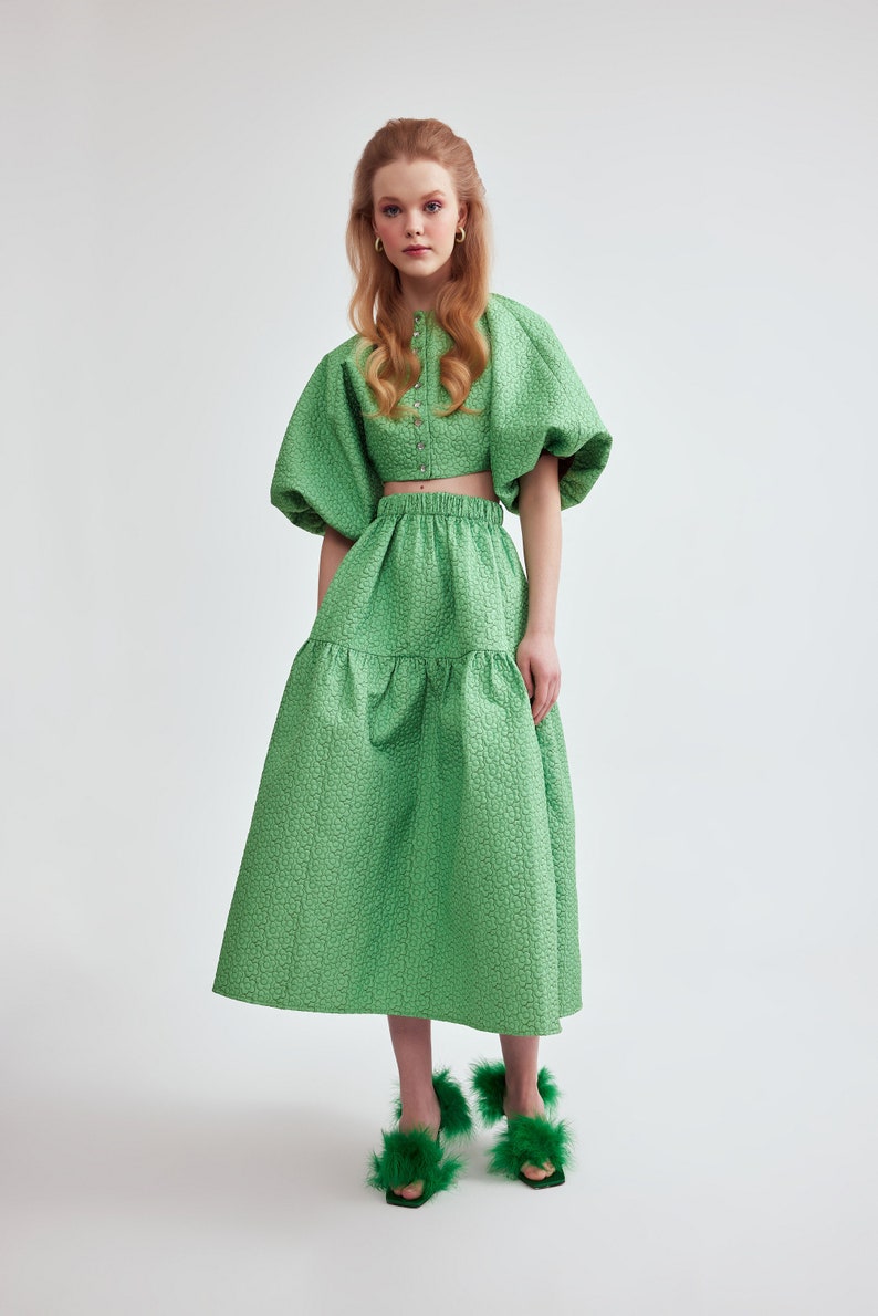 Vanessa Puff Midi Skirt image 3