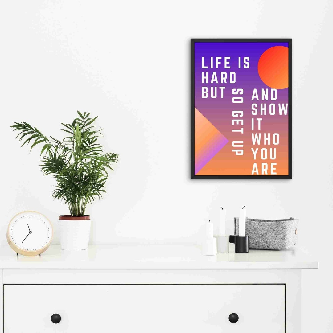 Life is Hard Poster - Etsy