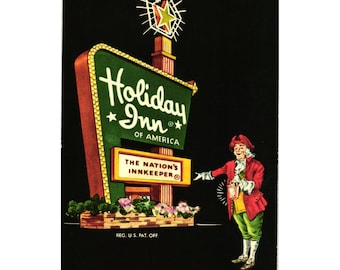Vintage Holiday Inn Postcard Tucumcari New Mexico 1960s Motel Advertising