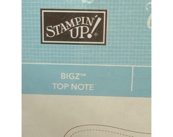 Stampin up Sizzix Big Shot Bigz Top Note Die for Paper Crafting - Etsy