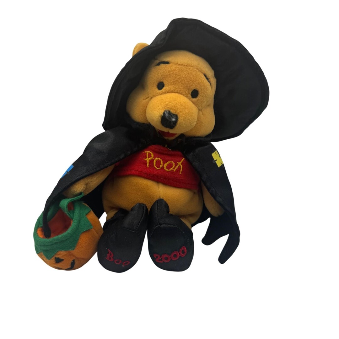 Disney Winnie the Pooh Halloween Plush Witch 2000 Bear Collectible
