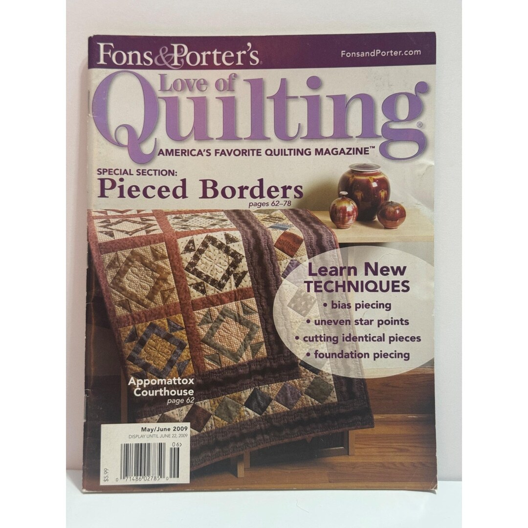 Fons & Porters Love of Quilting Magazine May June 2009 Issue Sewing ...