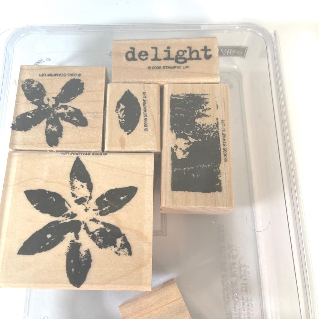 Stampin up Paint Prints Rubber Stamp Set Wood Mounted 2005 - Etsy