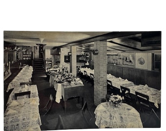 Vintage A Bit Of Sweden Restaurante em Chicago IL Cartão postal não utilizado dos anos 1940