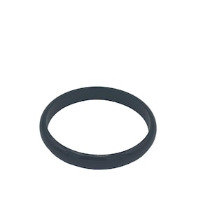 Black Acrylic Bracelet 3 Inch Diameter Sleek Minimalist Design