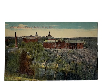 Vintage Postcard General View Of Soldiers Home Minn. Early 1900s