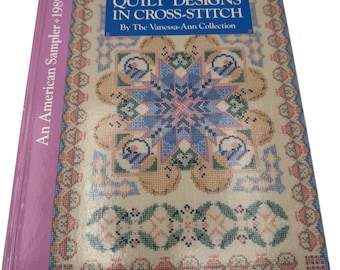 Quiltontwerpen in kruissteek, hardcover boek uit de Vanessa-Ann-collectie 1989