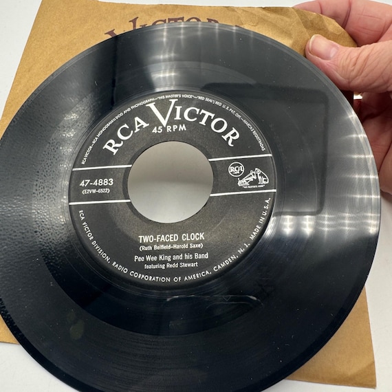 RCA Victor 45回転レコード 両面時計 & A Mighty Pretty Waltz