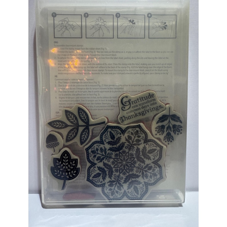 Stampin up Day of Gratitude Rubber Stamp Set 7 Pieces Thanksgiving ...
