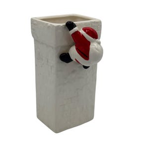 Vintage Santa Claus Ceramic Chimney Vase/Planter By Fitz & Floyd