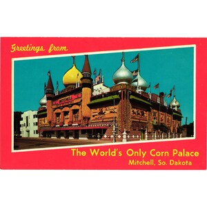 Grüße von Mitchell South Dakota Corn Palace Postkarte Dan Grigg Unternehmen
