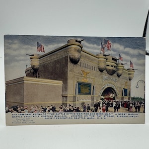 Carte postale vintage 1909 Exposition Alaska-Yukon-Pacific Seattle