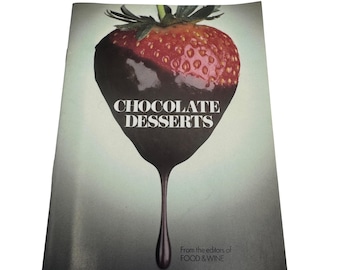 Food & Wine Chocolate Desserts Softcover Cookbook 1984 Recipes