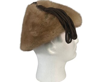 Vintage Vincent & Bill Genuine Fur Hat W Corded Decorative  display picture 1