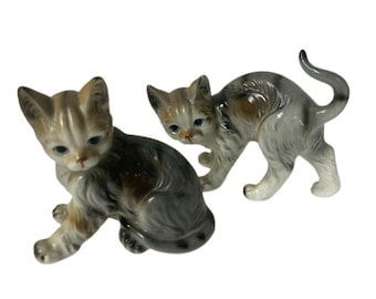 Vintage Pair of Andrea By Sadek Cat Figurines