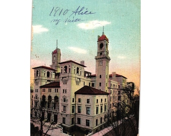 Jefferson Hotel Richmond VA Postcard 1910 Postmark Divided Back Sent