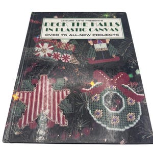 Deck The Halls In Plastic Canvas Craft Book By Leisure Arts 1994