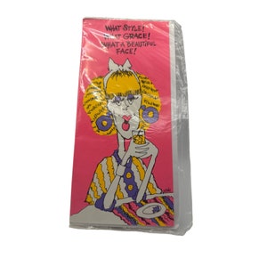 Vintage Funny Birthday Card - What Style! What Grace! What A Beautiful Face! - Image Craft Made In Canada