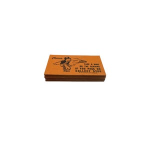 18 cartes de rechange Monopoly Chance des années 60